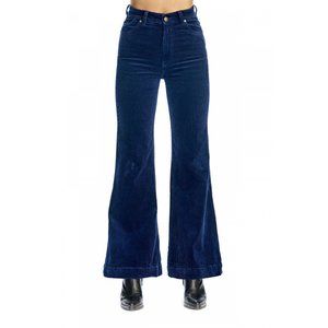 Rolla's Eastcoast Flare in Blue Corduroy